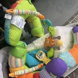 Baby Items - Baby Swing, Baby Play Jumper, Size 1 Diaper  