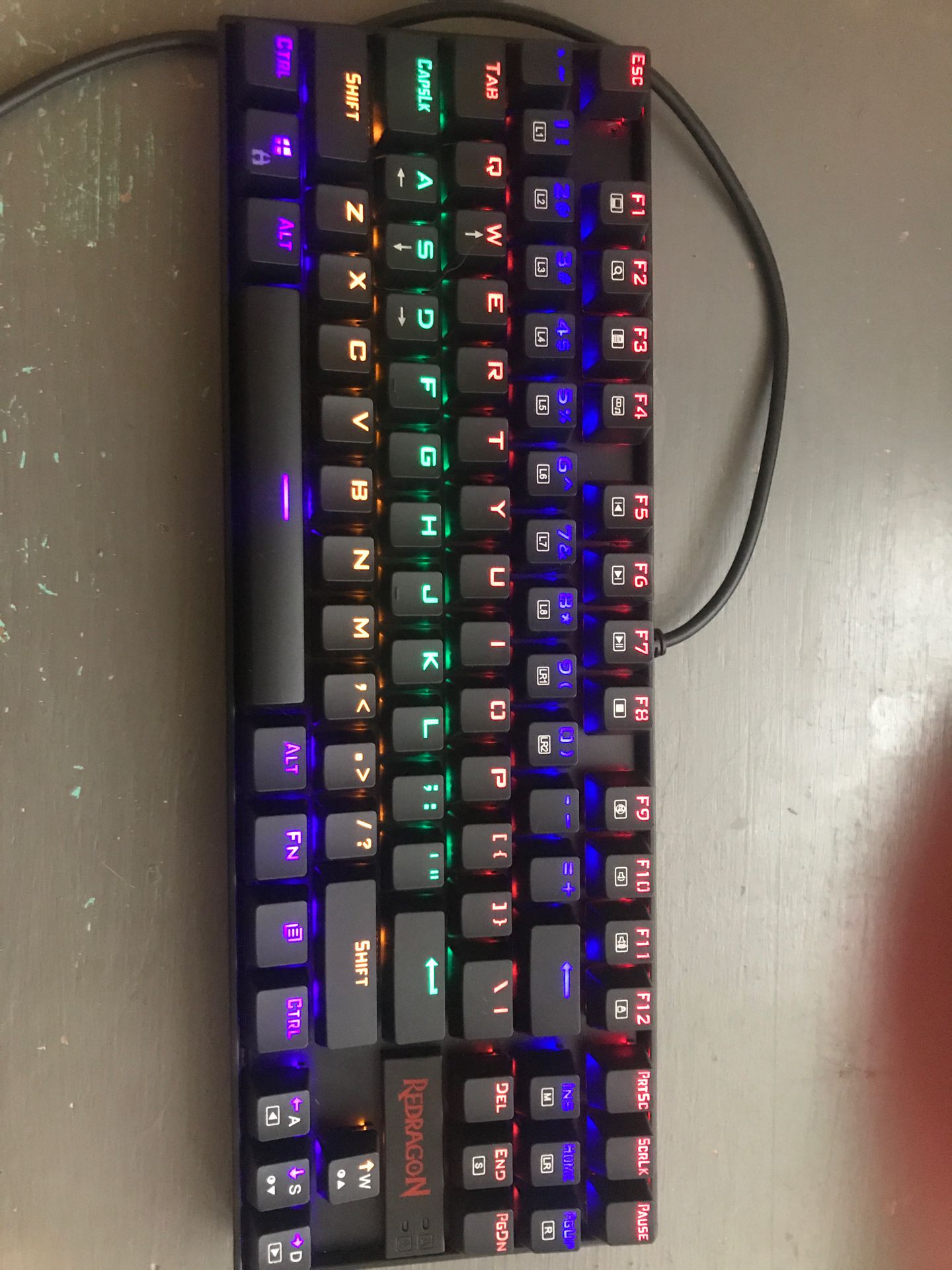 Redragon K533 Rainbow Keyboard— Chonchow Keyboard Rainbow backlit— Chonchow Mouse and Mouse pad