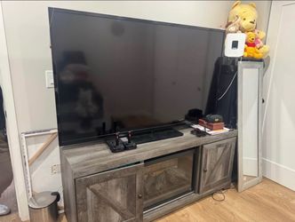 Tv and chimney
