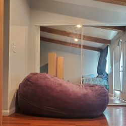 Extra Large Purple Bean Bag-like New