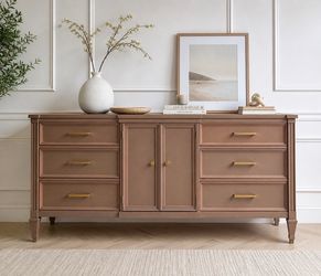 72” Mid Century Modern Dresser | Solid Wood Credenza Buffet TV Stand