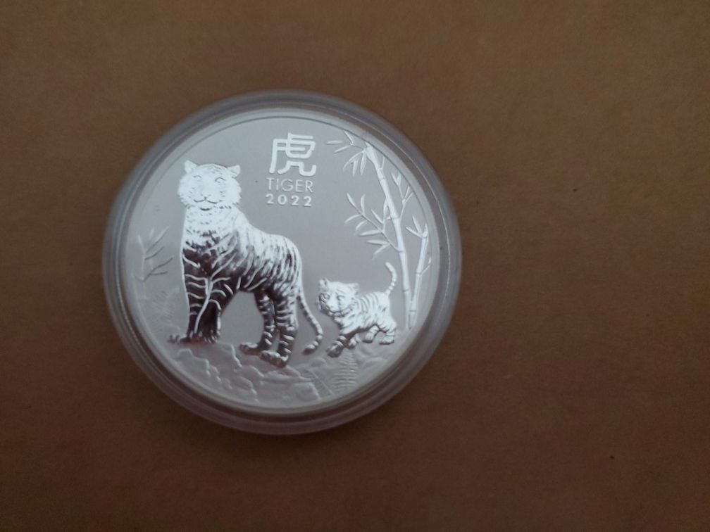 2022 Year Of The Tiger..Australian Silver Dollar P.L.