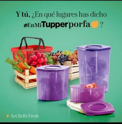 New Tupperware 3pc set refri fresh.