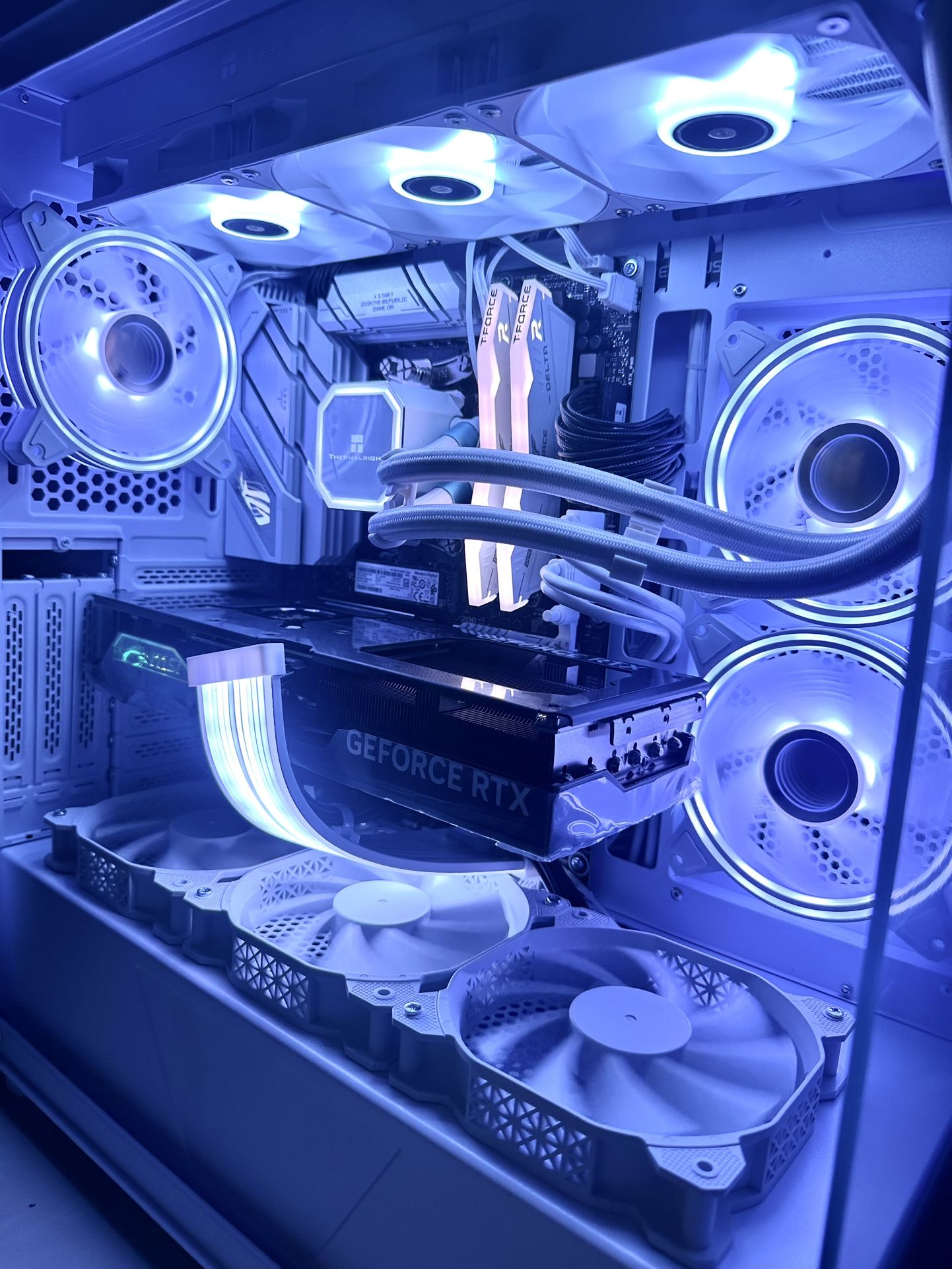Gaming PC 7800X3D RTX 4070TISuper 32GB RAM 1TB SSD 850W PSU Liquid Cooling AIO ARGB