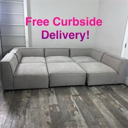 Free Curbside Delivery! Modular Sectional Couch Sofa From Living Spaces