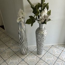 Silver Vases