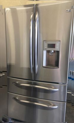 GE  French Door Stainless Steel Fridge
