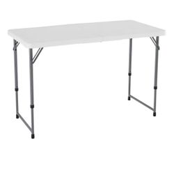 4ft Folding Table + Adjustable Height  Lifetime 