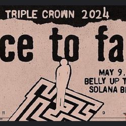 Face To Face - Belly Up Solana Beach - $150