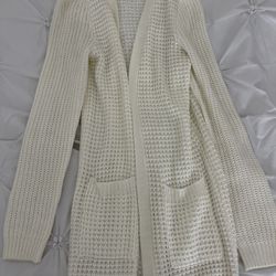 White Cardigan 