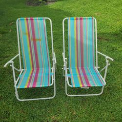 2 Beach Chair, foldable