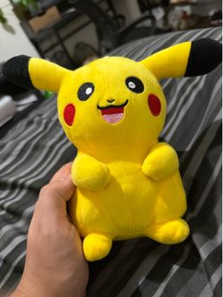 POKEMON PIKACHU STUFFED PLUSH TOY WITH SUCTION CUP FOR HANGING - 9” TALL