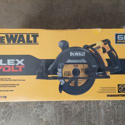 New Dewalt FLEXVOLT Worm Style Circular Saw 7.25in 60V  - Tool Only. 