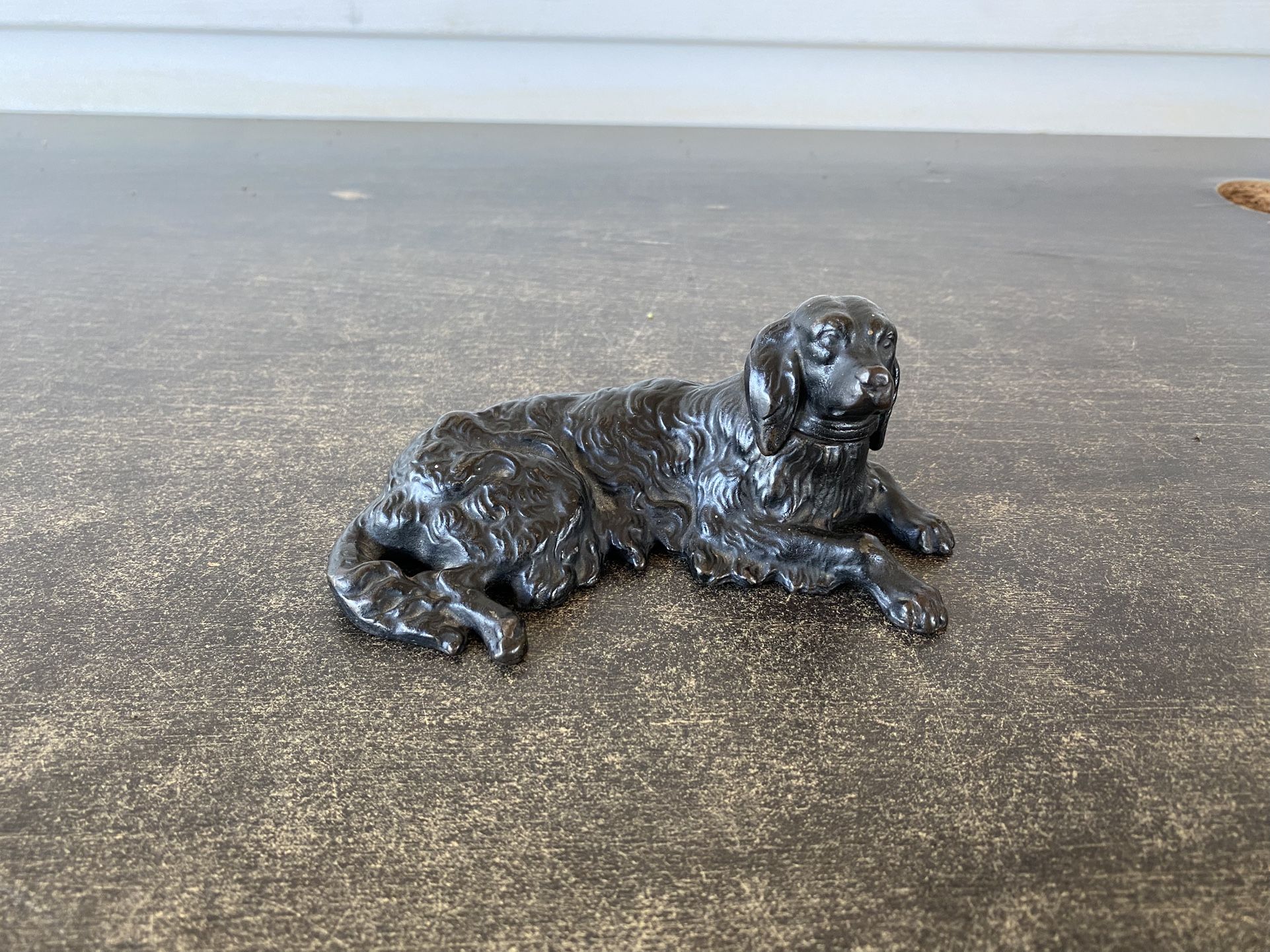 Vintage Cast Iron Spaniel/Retriever Dog Paperweight