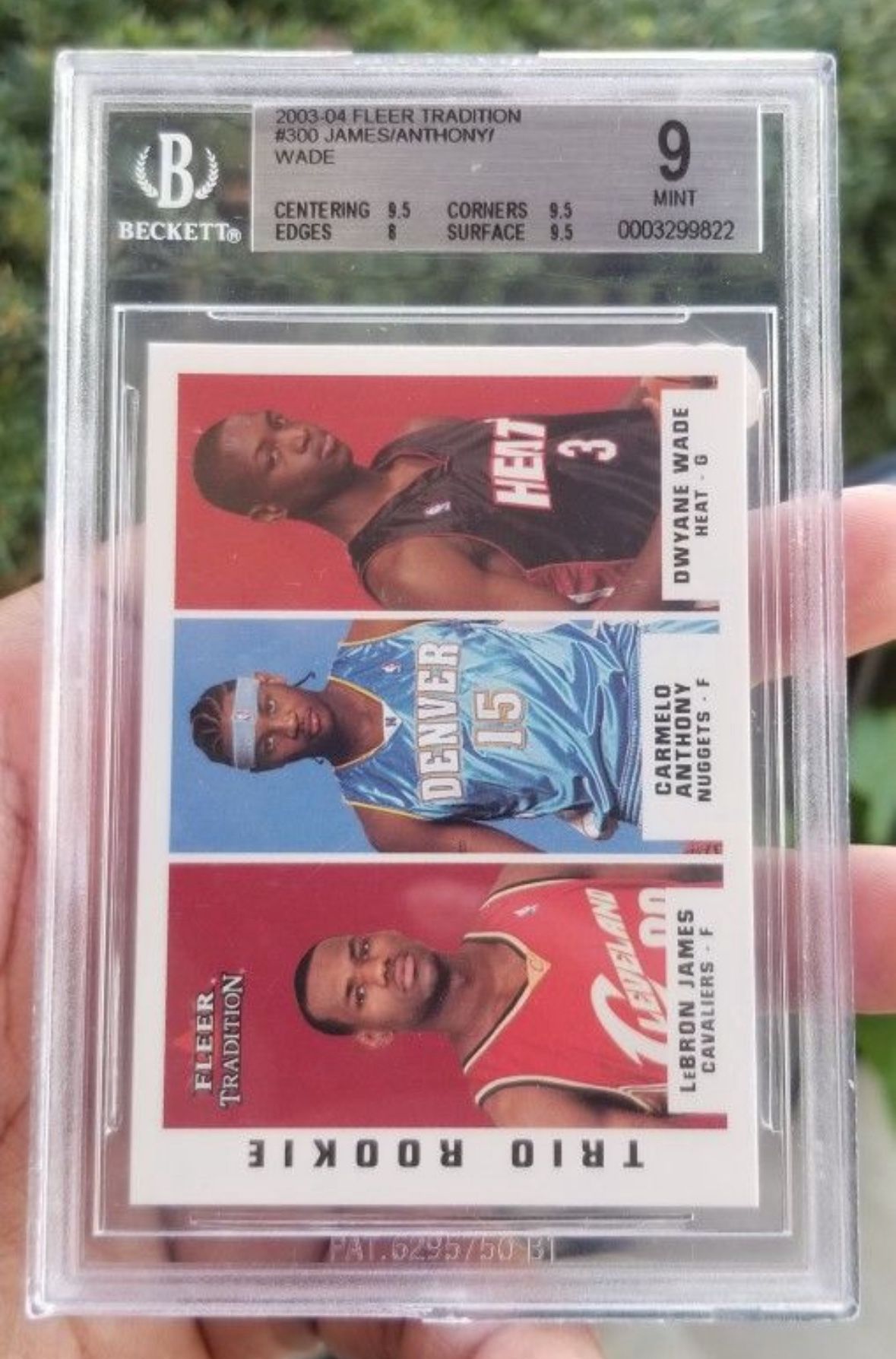 2003 Fleer Trio Rookie BGS 9