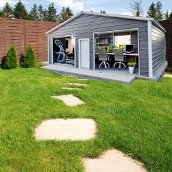 GET THAT BACKYARD ORGANIZED THIS FALL WITH GARAGES & SHEDS FROM CHAMELEON METALS, WE ALSO DO HOME GYMS, SHE SHEDS, MAN CAVES & BARNS, ALL CUSTOMIZED