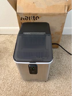 Aeitto Ice Maker Countertop 26lbs/24H, Ice Machine 8 Ice Cubes Ready in 6 Mins,