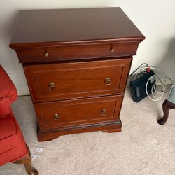 Vintage Bombay 3 Drawer Night Stand