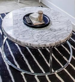 CB2 Marble Coffee Table
