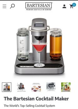 Bartesian Premium Cocktail Maker + Capsule Storage Drawer