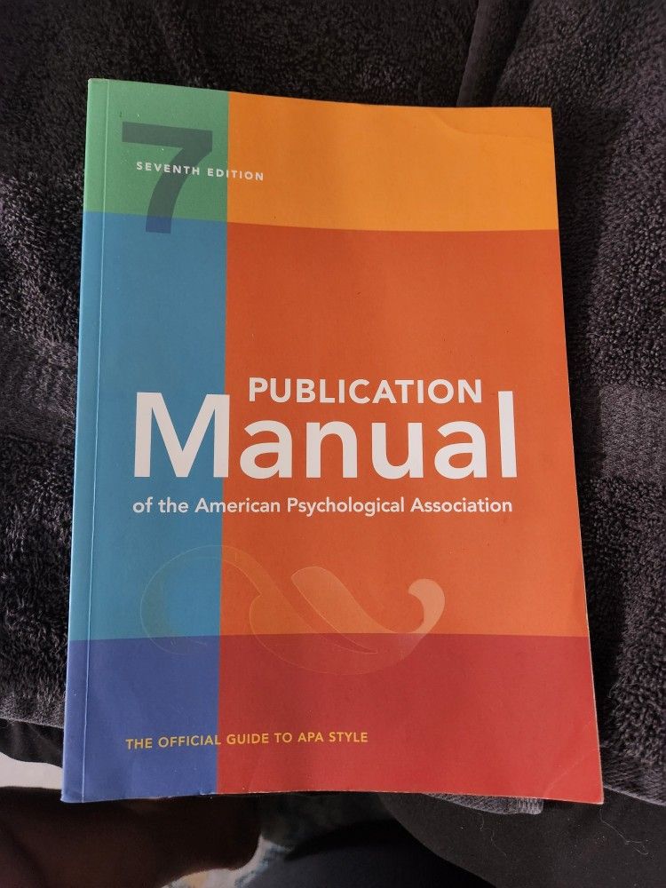 APA Manual 7th Edition