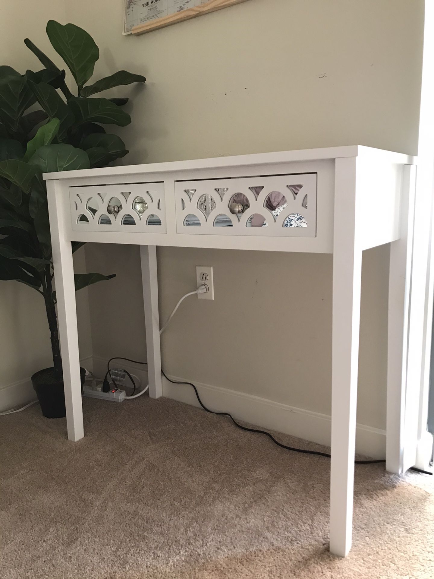 White Vanity / Desk / Console Table
