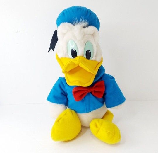 Vintage Donald Duck Plush with Vinyl Duck Bill - Disneyland Walt Disney World.