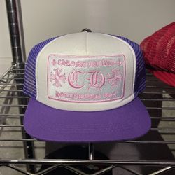 Purple Chrome Hearts Hat