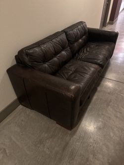 Leather Couch - Genuine Used