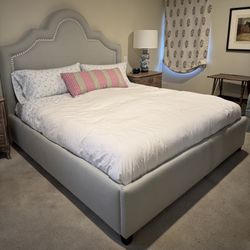 Cal King Upholstered Headboard And Frame