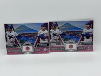 Bowman Chrome International Impact Ohtani Yamamoto Card Lot