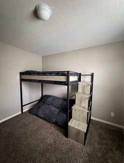 Twin loft bed with stairs only