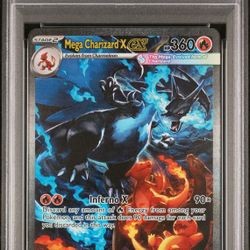 Pokemon Mega Charizard X ex PSA 10 Phantasmal Flames 125