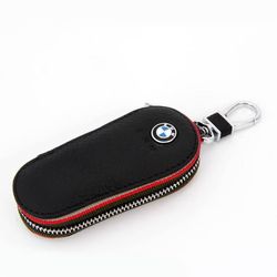 Pabbled Leather Key Case Holder Cover Wallet for BMW 1 3 5 7 X1 X3 X4 X5 X6