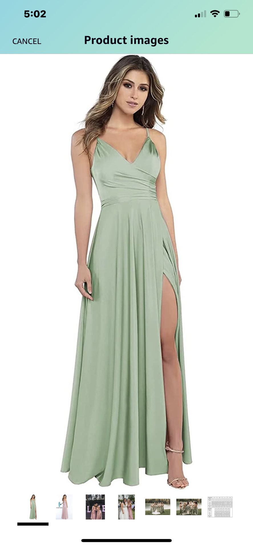 Sage Green bridesmaid Dress 