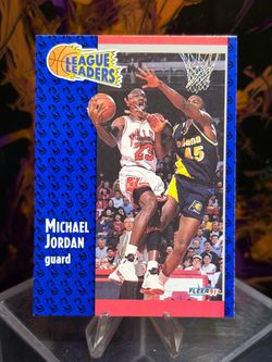 1991 Fleer Michael Jordan League Leaders Card