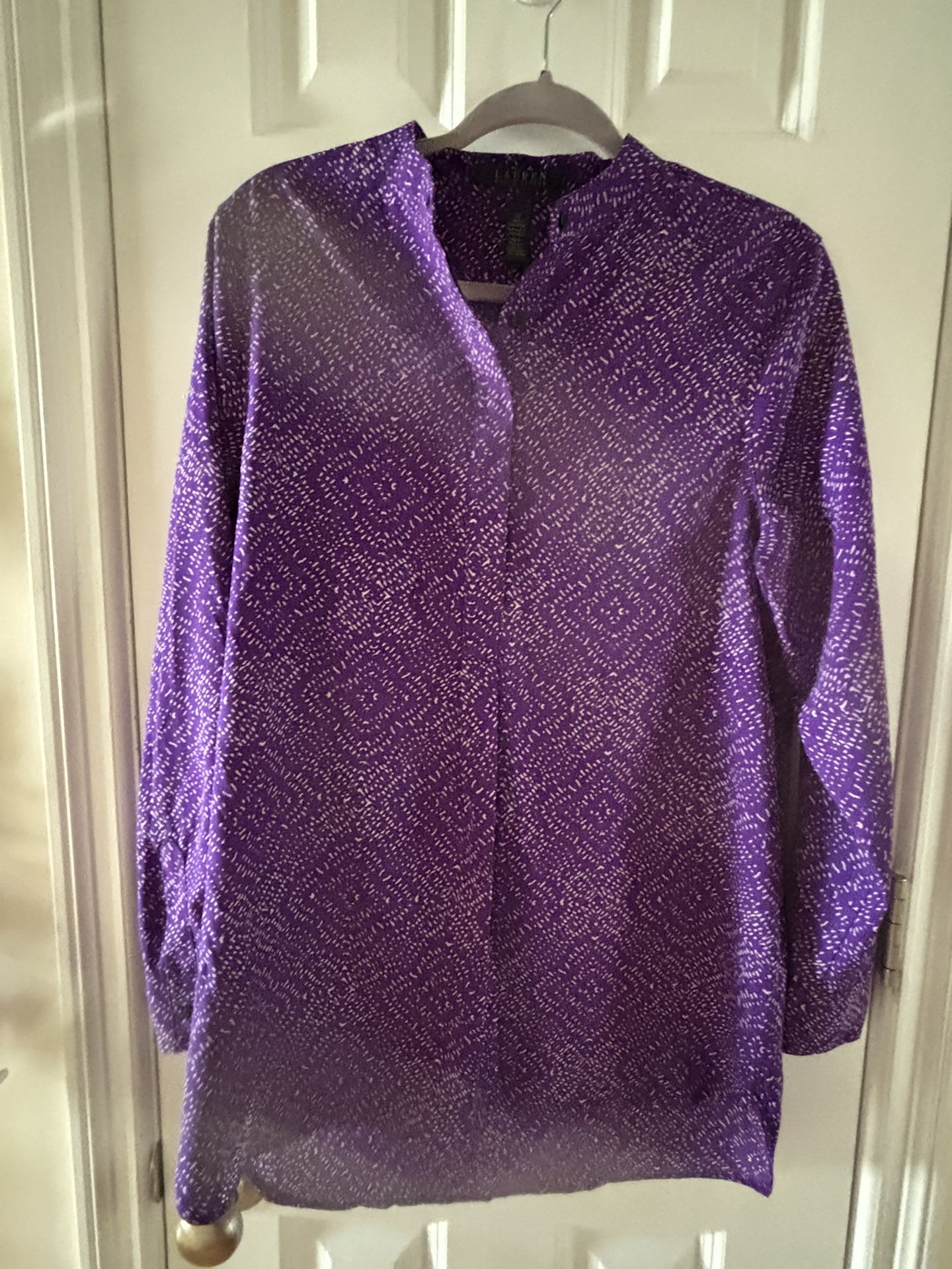 Lauren Ralph Lauren Purple Tunic Blouse