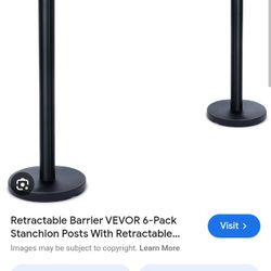 4 Crowd Control Poles And Dividers