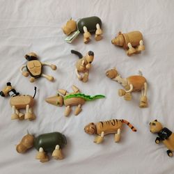 WOODEN TOY ANIMALS 
