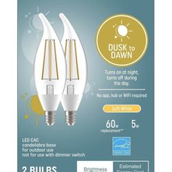 GE Lighting LED+ Dusk to Dawn LED Light Bulbs with Sunlight Sensors, Automatic On/Off Light