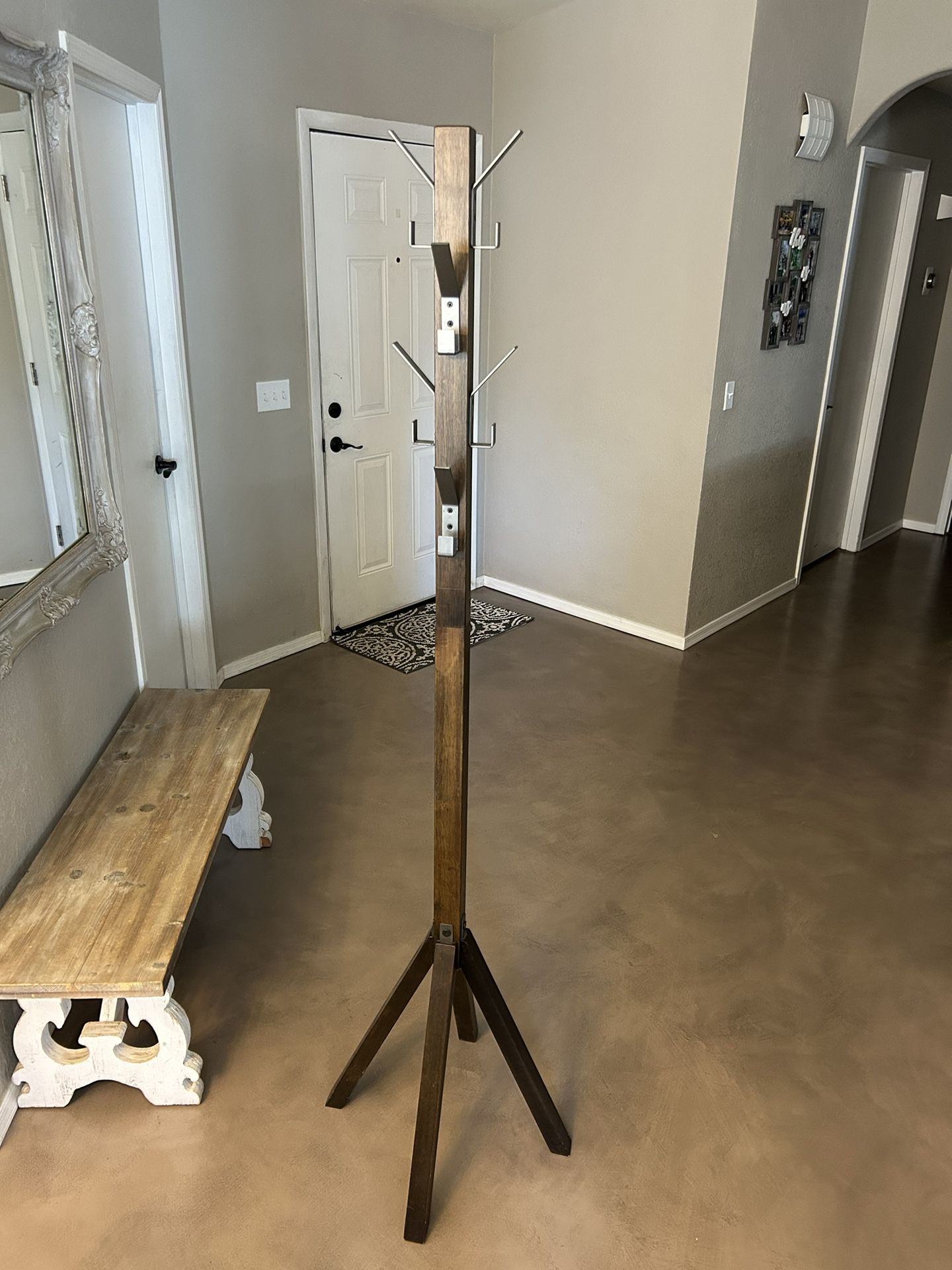 Kirklands Wood Coat Rack