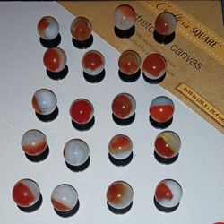 Vintage  Vitro patch marbles 20 ct.