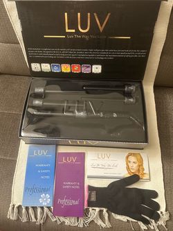 LUV 5 Piece Interchangeable Curling & Styling Iron Dazzling Black Curler Set
