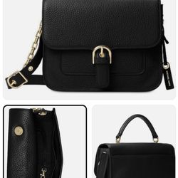 New with Tags - Michael Kors Large School Satchel/ Women’s Leather Bag, Black - OBO