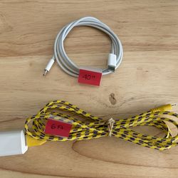 iPhone charging cables