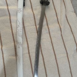 Metal Katana With Holder