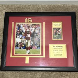 Joe Montana Autographed Card / Display