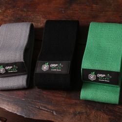 PREMIUM GRIP Life Hip Booty Bands Fabric Resistance Bands for Gym Home Workout (Set of 3)
