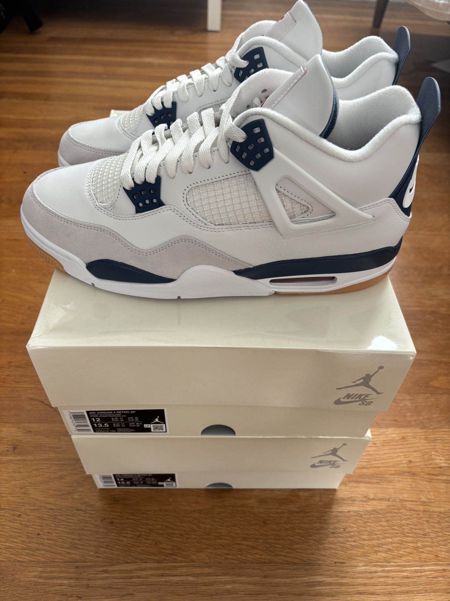 Sz. 12, 14 Nike SB x Jordan 4 Retro Navy New