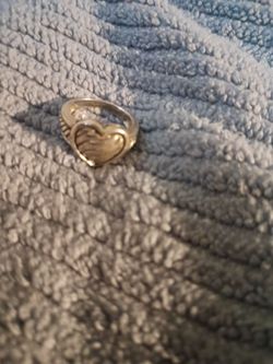 Real 925 silver heart ring